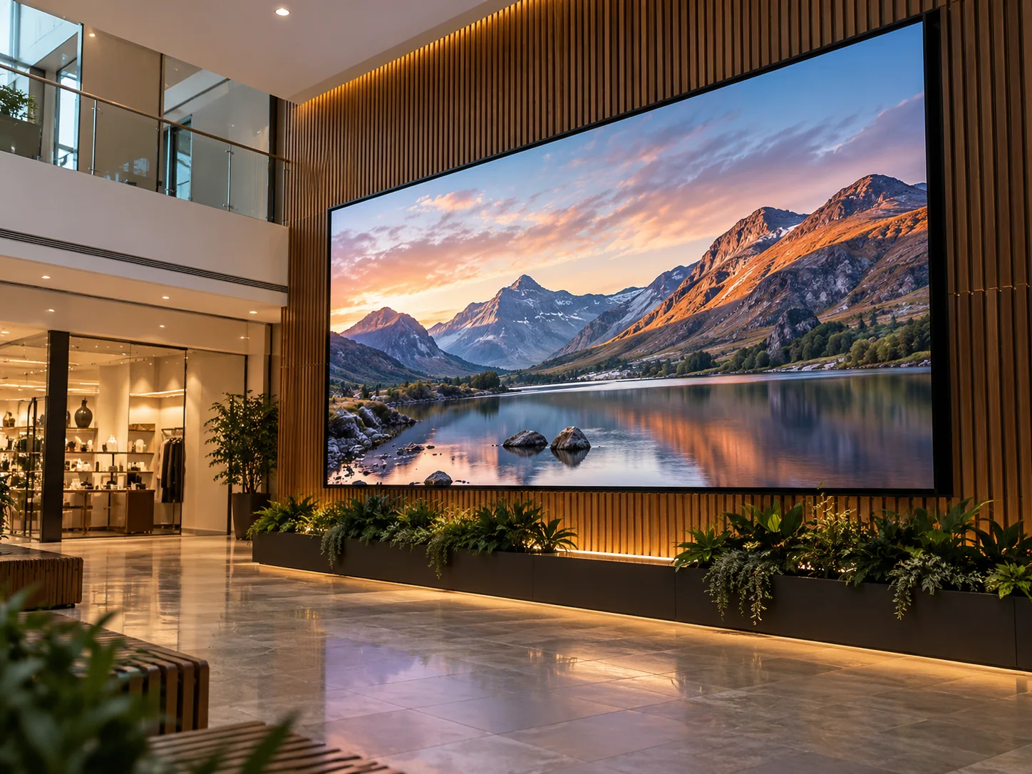 Lion Sign — Full-colour programmable LED screens for dynamic outdoor and indoor advertising.