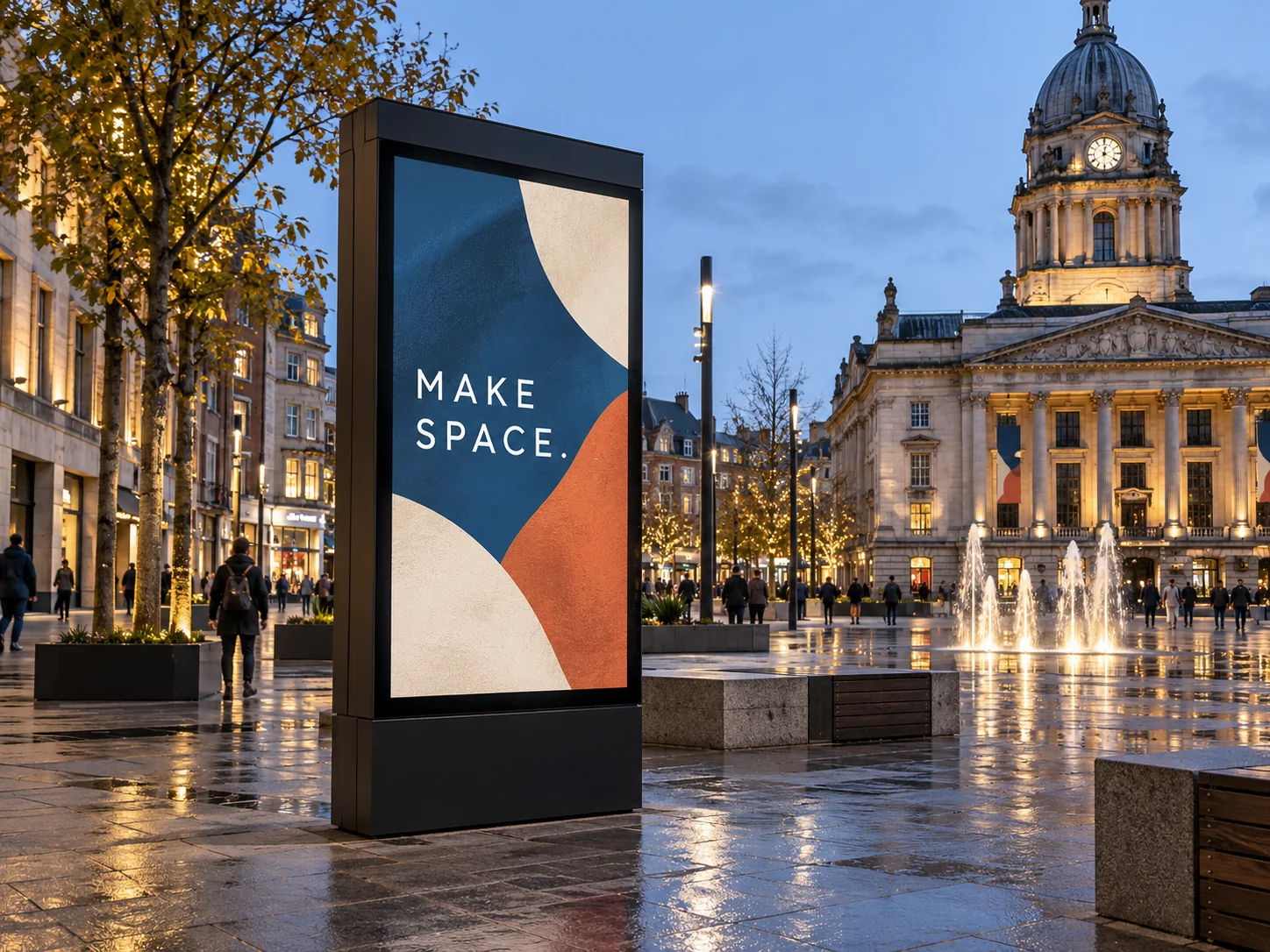 Lion Sign — Full-colour programmable LED screens for dynamic outdoor and indoor advertising.